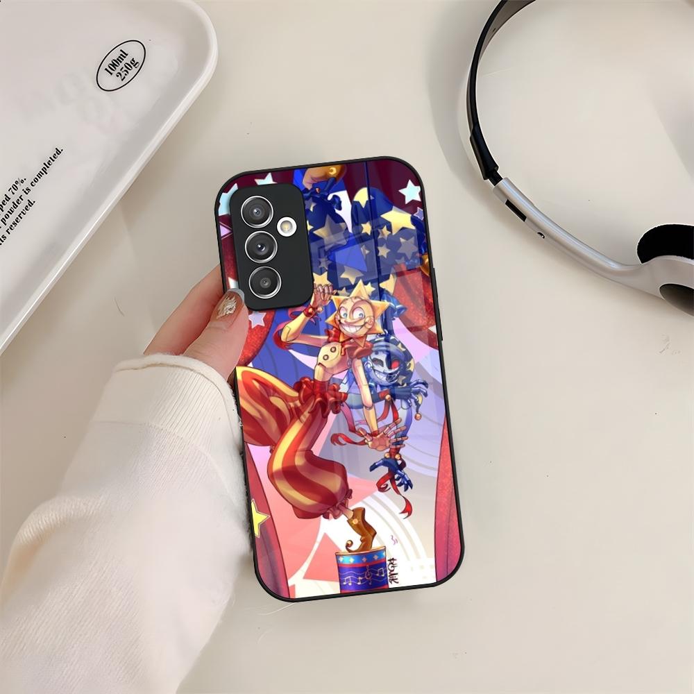 FNAF Сандроп Чехол для телефона Стекло Для Samsung S24 S26 S23 S20 S25 S21 S22 Ultra Fe Plus A05 A06 A16 A26 A36 A56 Чехол