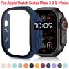 Закаленное Стекло+Чехол для Apple Watch Ultra 3 2 1 49 мм PC Бампер Защитная Пленка Чехол для iWatch Series Ultra 3 49 мм Аксессуары