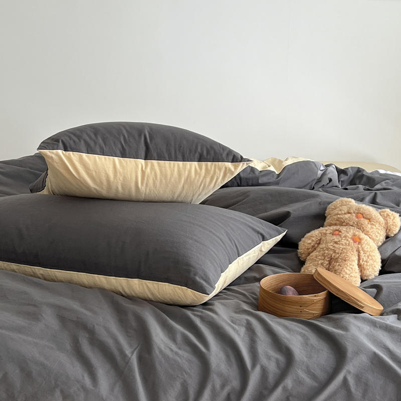 1 пара наволочек из стираного хлопка 48*74 наволочки для кровати бытовые простые мягкие пылезащитные декоративные подушки чехлы Ins