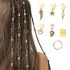 90pcs Alloy Braid Hair Ring Dreadlock Hair Ring - Hippie Style Hair Accessories Loc Hair Jewelry for Braids for Girls and Women