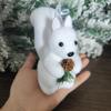 Забавный животный рождественский кулон в виде медведя 3D милые украшения в виде белого медведя мультяшный имитированный белый медведь реквизит для вечеринки