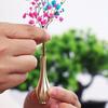 1PC Mini Vintage Vase Ornament Home Decoration Retro Brass Flower Bottle Figurines Decorative Crafts