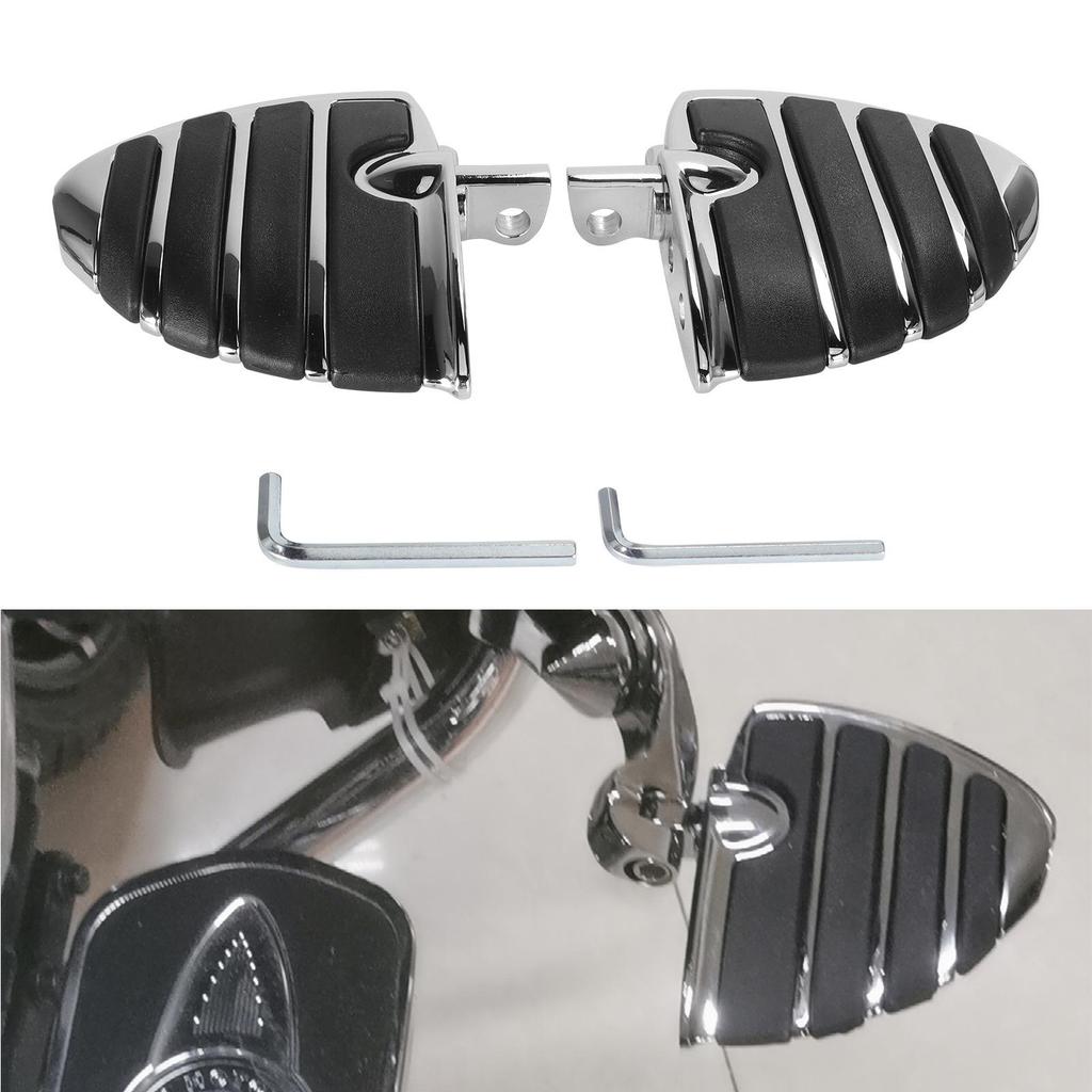 Металлические мотоциклетные подножки в форме рыбы для Harley Softail - Передние и задние