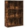 Bookshelf Smoked Oak 80x30x114 cm Engineered Wood