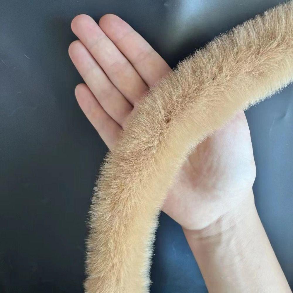 Handmade Wool Tops Fluffy Trim 1M Artificial Fur Stripe Decoration Faux Fur Ribbon Tape
