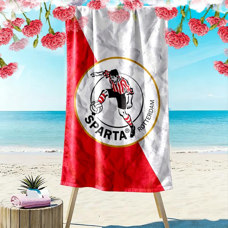 Sparta Rotterdam Print Beach Towel Large Soft Quick Dry Towel For Beach Camping Swimming