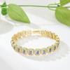 10MM Geometry Multicolor Bracelet 18K Gold Plated Luxury Zircon Women Bracelets