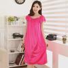 Women's Lace Ice Silk Nightdress & Short-Sleeve Pajama Set