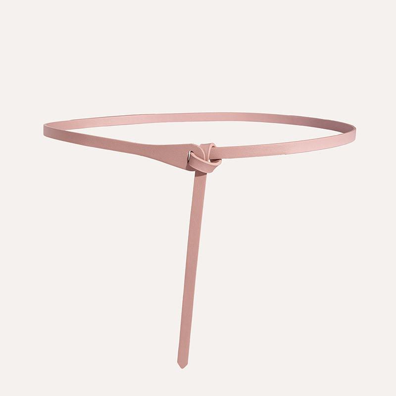 Simple Pu Waist Belt For Dresses With Adjustable Pin Buckle For Women