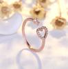 INS Минималистичное кольцо-сердце Женское Легкий Роскошный Стиль Новое Чувство Кольцо на Указательный Палец и Мизинец Повседневная Мода Ручные Украшения