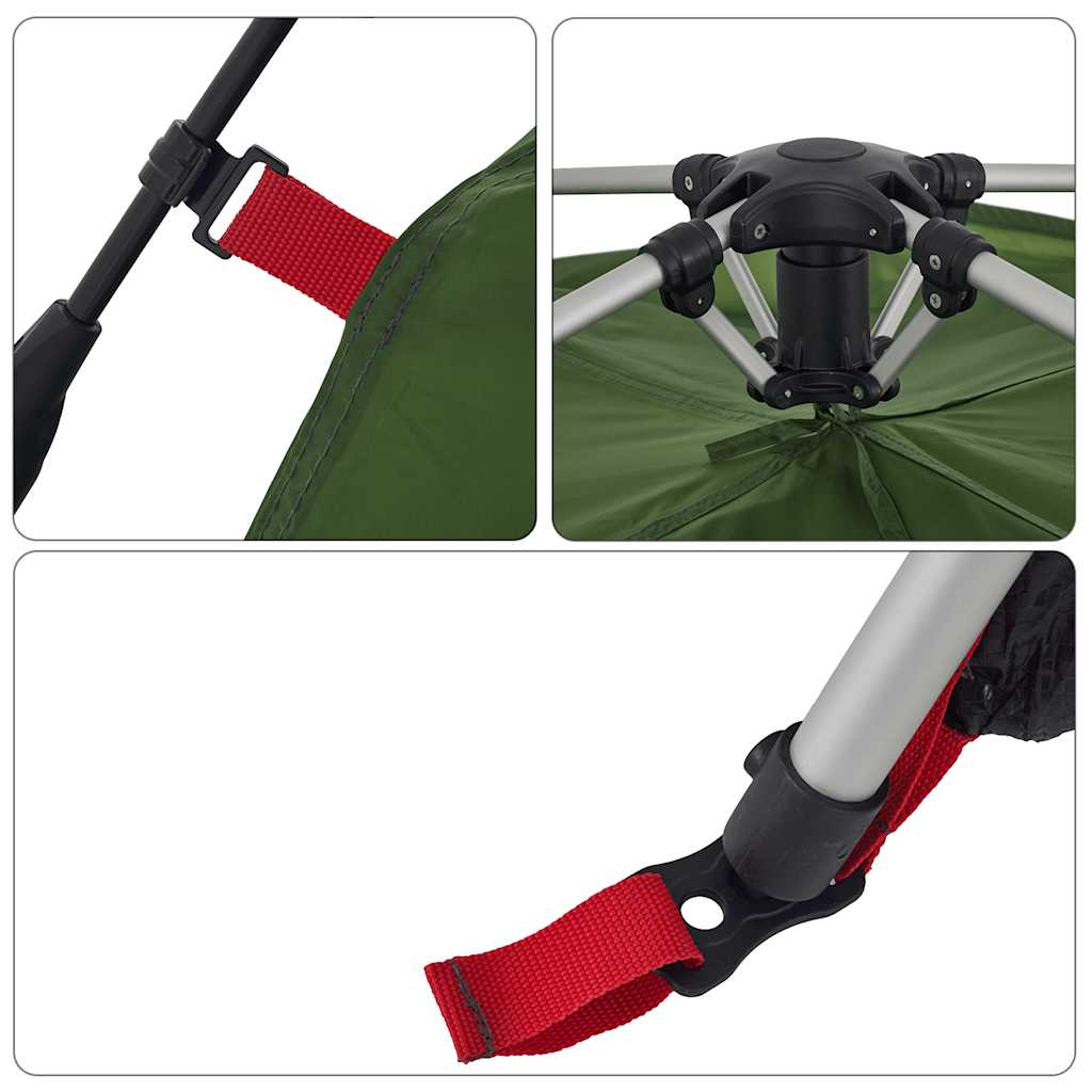 Dome Family Tent for 6 Persons Green Quick Release