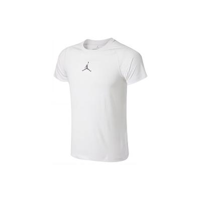 Quick-Dry Round Neck Sports Short Sleeve T-Shirt Men Tops White 685814-100