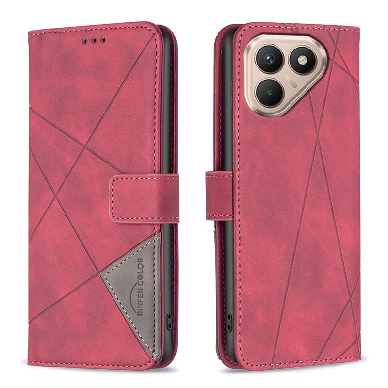 Luxury Leather Phone Case On For Tecno Pova 7 Ultra Spark 40C Camon 40 Pro Plus 5G 4G Pop10 Couqe Magnetic Wallet Flip Cover