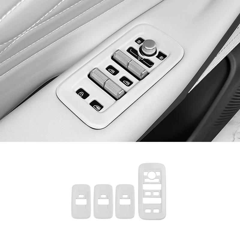 Для Geely Galaxy Starship 7 EM-i 2024 2025 Панель подъема стекла двери Ручка Силиконовая защитная накладка Аксессуары для интерьера