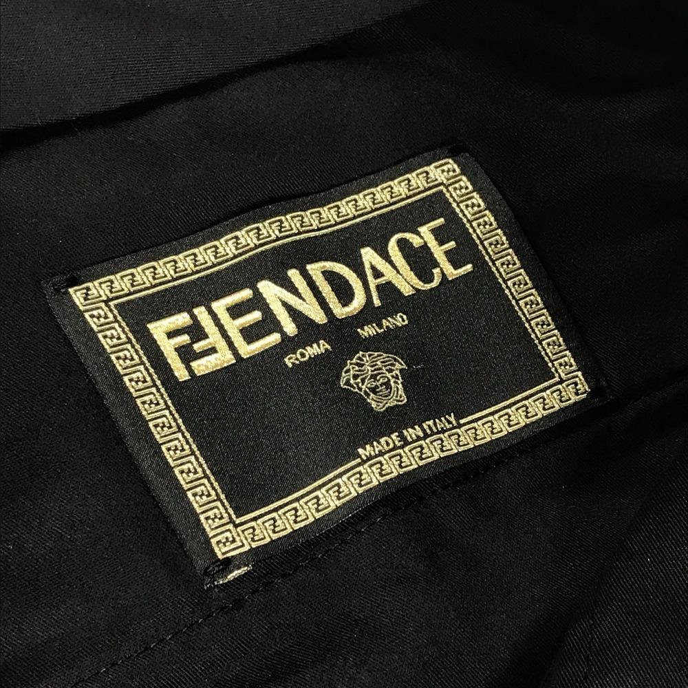 FENDI FB0521 FENDACE logo Pants Shorts Bottoms Apparel Shorts Black