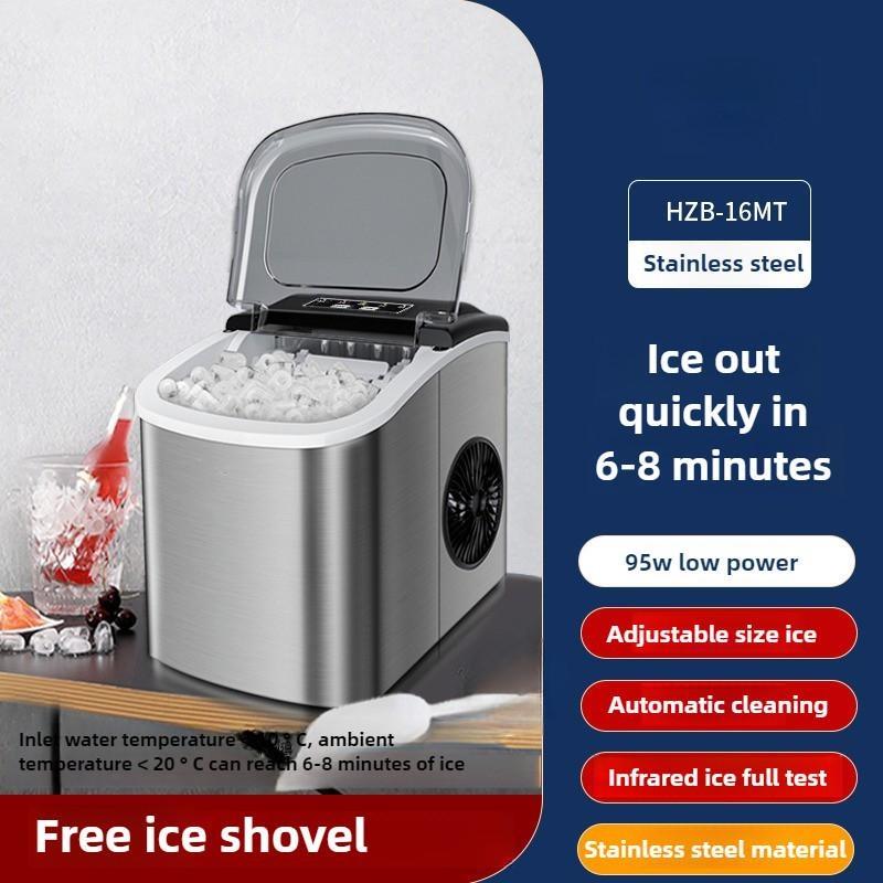 Бытовой автоматический самоочищающийся льдогенератор, бесшумная работа, машина для производства льда, маленький электрический льдогенератор для кубиков льда
