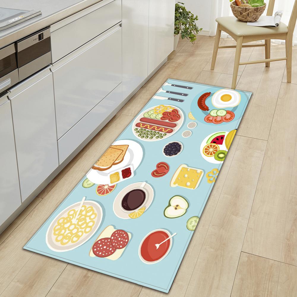 Кухонный ковер, коридор, крыльцо, дверной коврик для гостиной, детский коврик, нескользящий напольный коврик для двери ванной комнаты