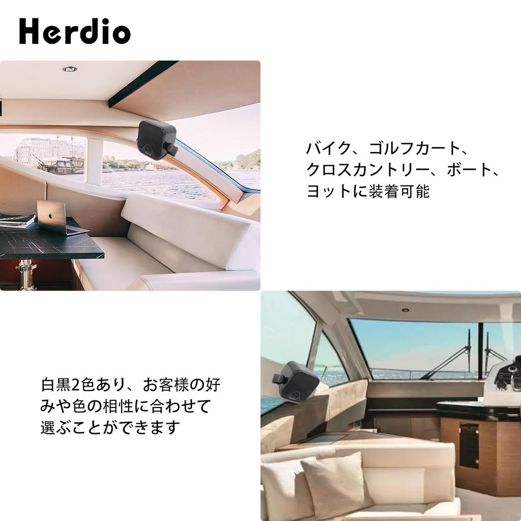 Herdio 100 Вт Hi-Fi 2-полосный водонепроницаемый 4-дюймовый динамик, звуковой рупор для яхт, лодок, уличных транспортных средств, морских транспортных средств, сельскохозяйственной техники, грузовиков, Конс