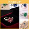 Crossborder Fashion Jewelry Ring With Colorful Zirconia And Gold Plating For Women