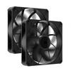 Corsair RS140 MAX 140mm PWM 30mm Thick PC Case Fan Dual Pack Black CO-9050175-WW