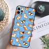 Милый Корги Собака Мягкий Чехол Для iPhone 16 Pro Max 13 12 Mini XS Max X XR 11 15 Pro Max 14 Plus Задняя Крышка