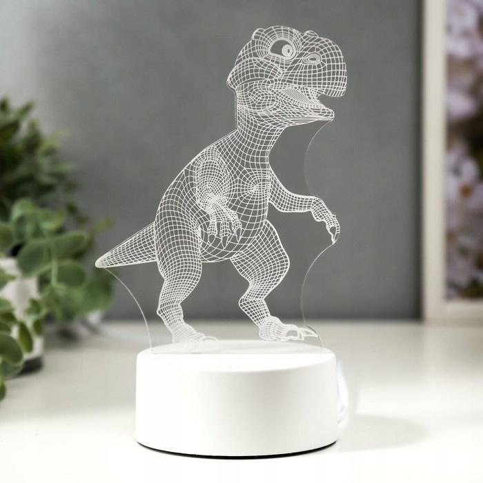 Children's lamp in the shape of a dinosaur LED 3D 3 light modes Engraved