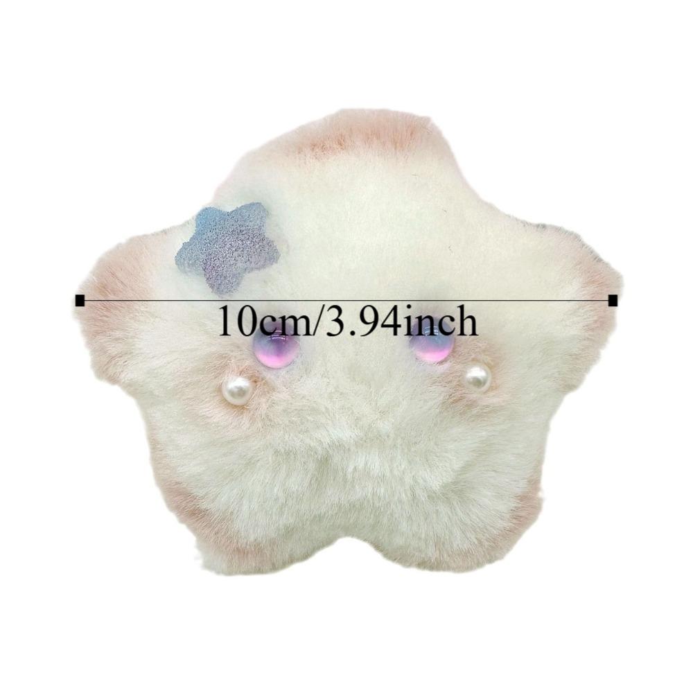 Bow Squeak Star Plush Keychain Fluffy Squeezing Plush Star Doll Squeak Toy Kid Girl Boy
