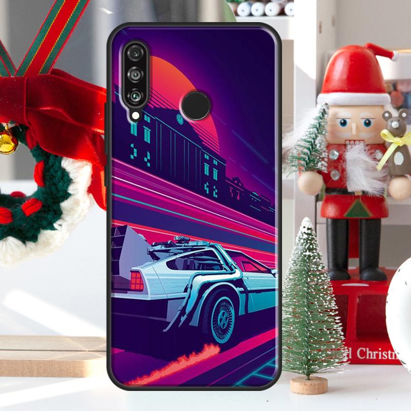 Чехол Машина времени из Назад в будущее для Huawei Nova 9 10 SE 11 Pro Y60 Y70 Y90 Y61 Y91 Y72 Y73 12i 11i 8i P20 P30 P40 Lite