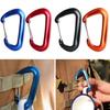 1/2pcs Outdoor Sports Aluminium Alloy  Buckle Keychain  Button Carabiner Camping Hiking Hooks Clips