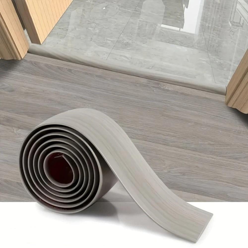 Windproof Self Adhesive Floor Transition Strip Wood Like Doorway Threshold Door Seal Wall Accent