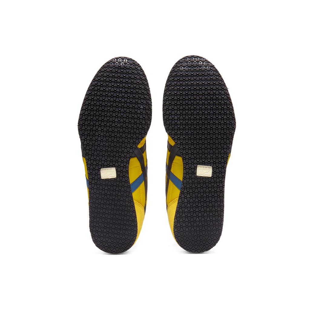 ONITSUKA TIGER Serrano Слипоны Тканевые Классические Универсальные Легкие Дышащие Легко надевать Повседневная обувь Унисекс кроссовки Желтый Темно-синий 1183C615-750