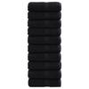 Premium Washcloths SOLUND 10 pcs Black 30 x 30 cm 600 g m²