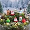 Small Size Christmas Decorations Cute Miniature Ornaments Mini Resin Figurines  Desktop Decorations