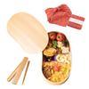 Обертка для бенто Magewappa Bento Box Набор для начинающих Деревянная одноярусная коробка для бенто из натурального дерева Magewappa Bento Lunch Box Стильная и милая для мужчин и женщин