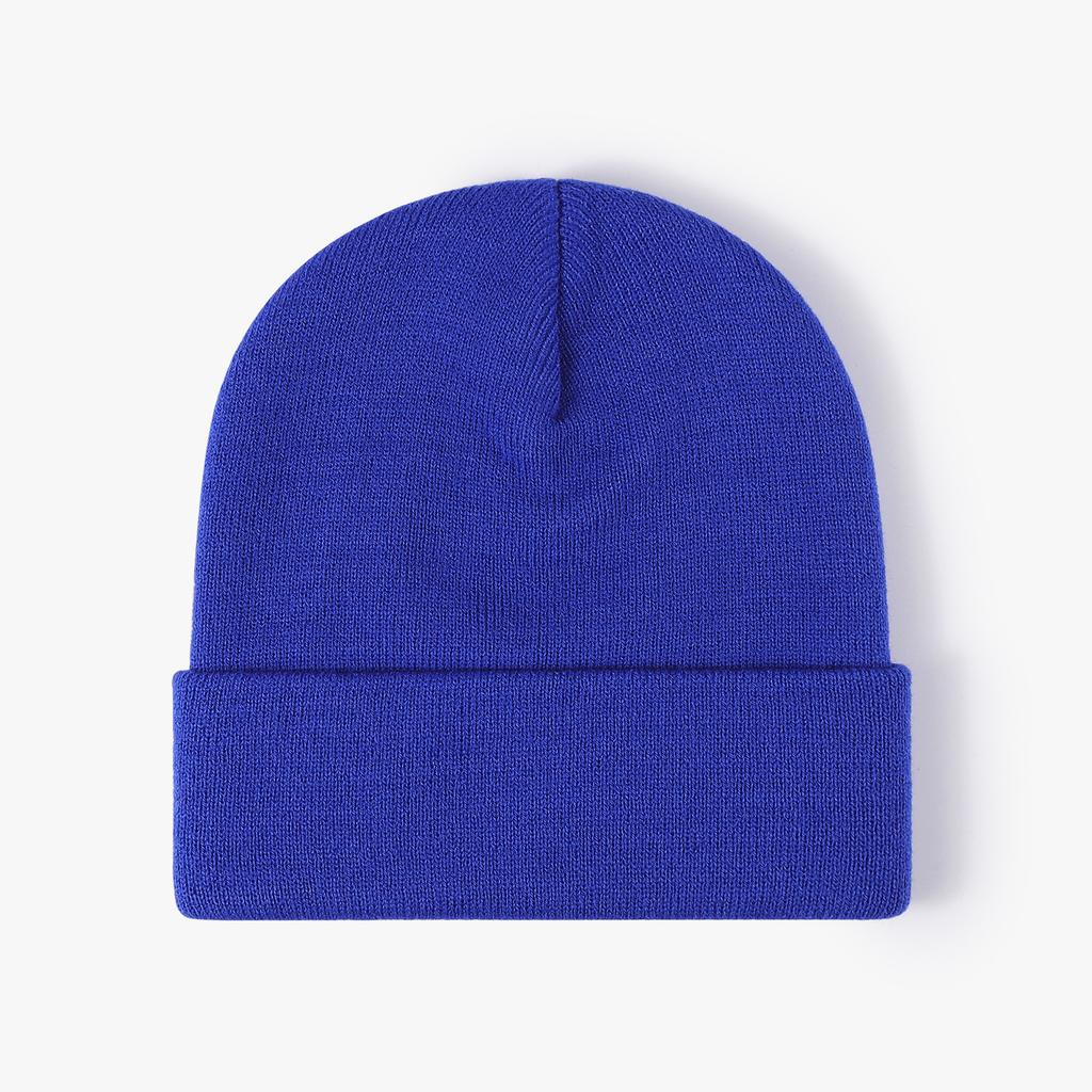 Доступно осень и зима теплая утолщенная двойная шапка бини простая мужская женская вязаная шапка