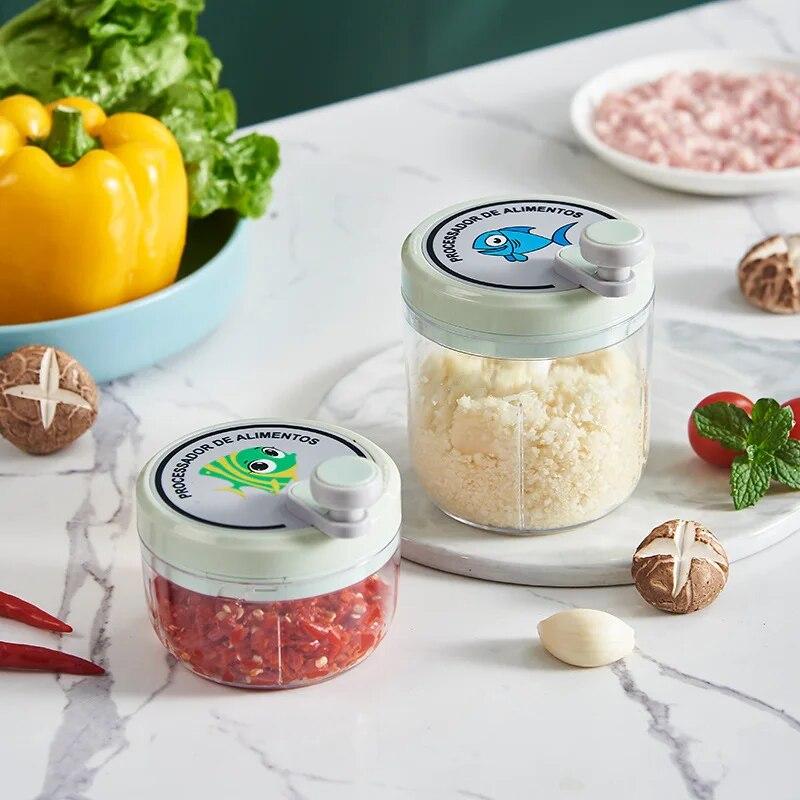 Ручной измельчитель для овощей, фруктов, лука, измельчитель для перца, мясорубка, блендер, миксер, дробилка для чеснока, кухонные гаджеты