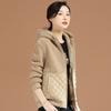 Hooded Lamb Wool Cotton Jacket, Cotton Jacket, Women's Winter Clothing, New Versatile Warmth Jacket, Cotton Jacket, Thick Cotton Jacket