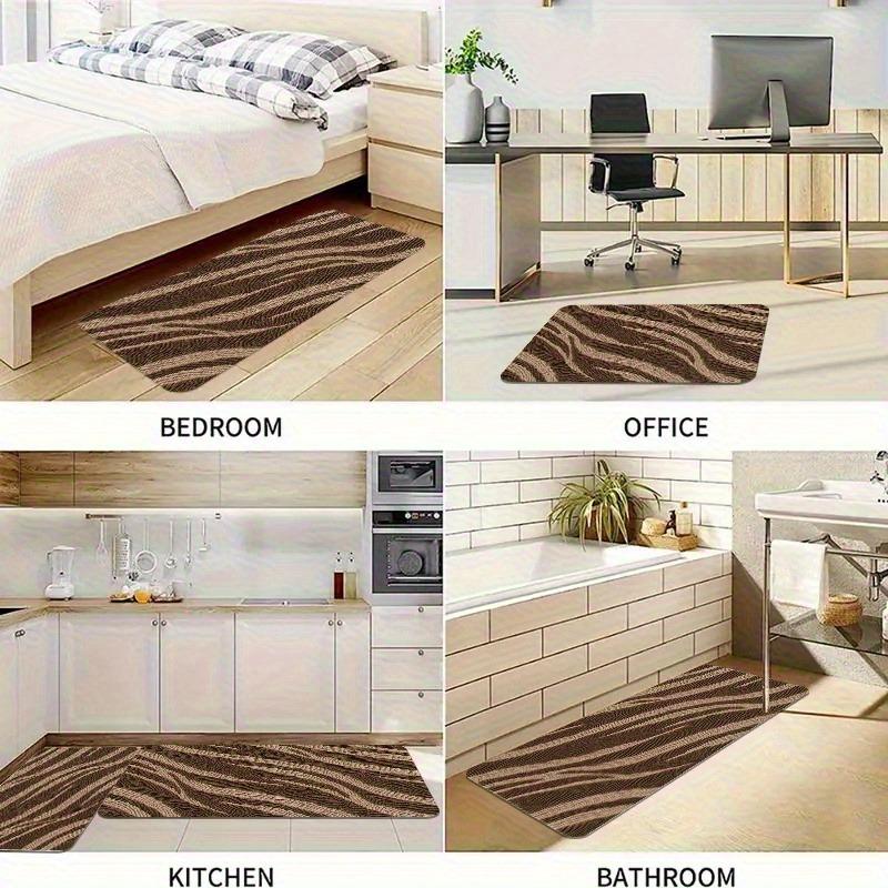 1PC Vintage Motorcycle Rider Kitchen Rug Non-Slip Door Mat Pop design Bathroom Rug Bath Mat Carpet for Home Sink Laundry Decor