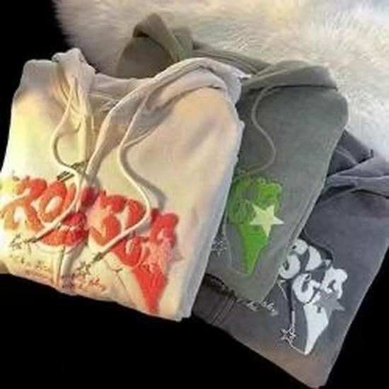 Ретро уличный повседневный худи на молнии для пар - Тренд осень/зима