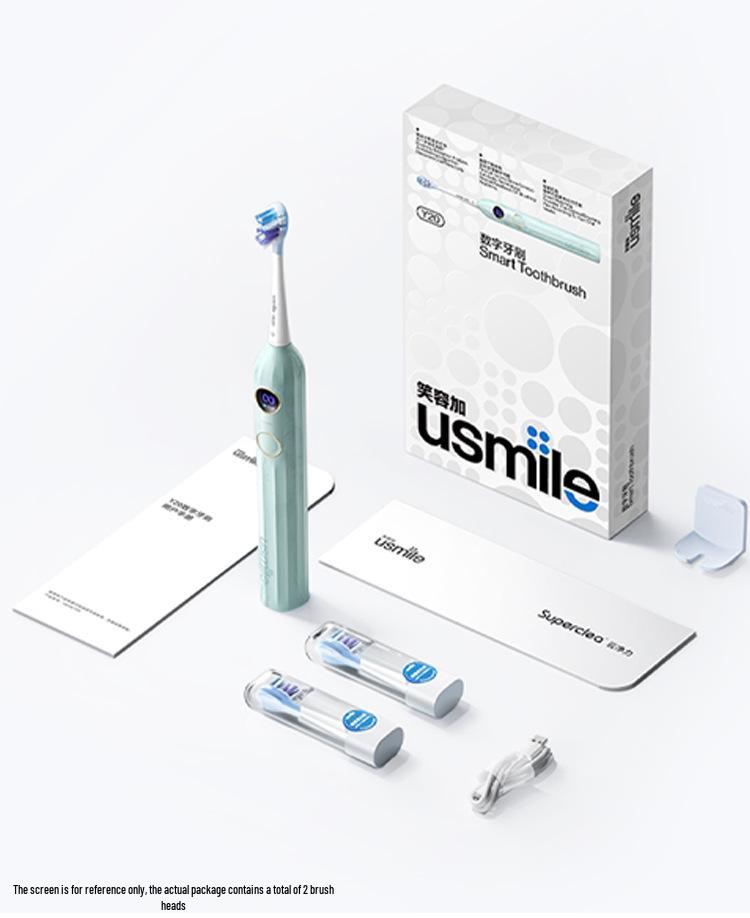 Smile Plus U-Smile Electric Toothbrush Y20: Unisex Couple Model with Smart Screen & Voice Features In Gift Box Set