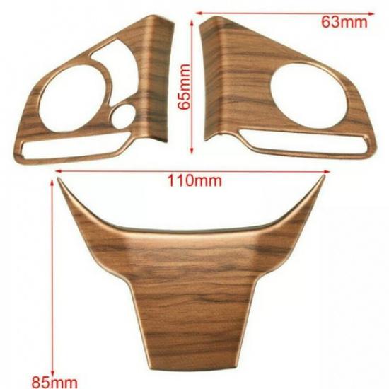 Отделка декоративной накладки на рулевое колесо под персиковое дерево 3 шт. для Honda CR-V CRV 2017-