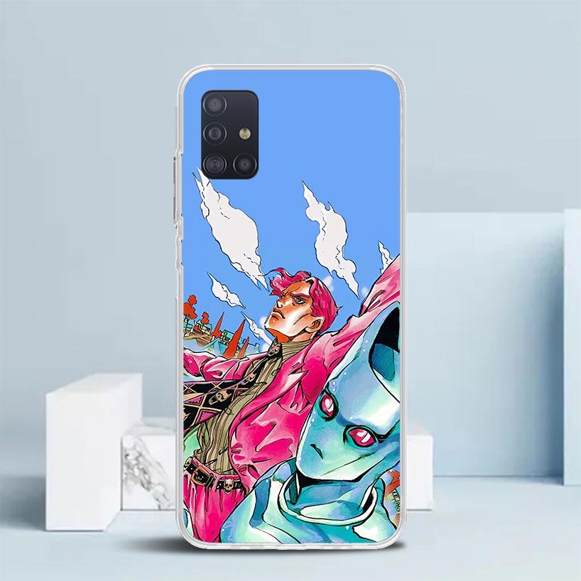 JoJo Кира Йошикаге Killer Queen Мягкий чехол для Samsung Galaxy A12 A22 A32 A52 A72 A02S Чехол для телефона Note 20 Ultra 10 S10 Plus A51