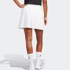 Adidas Solid Color Tennis A-Line Mini Skirt Breathable Sports Bottoms Women White HZ4306