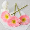 Artificial Gerbera Jamesonii with Stem Realistic Fake Silk Flower Home Office Table Centerpiece Faux Flower Branch Floral Arrangement Decoration