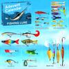 24Pcs/Set Christmas Fishing Lure Advent Calendar Artificial Soft Hard Bait Accessories