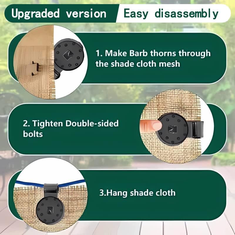 10-100 шт. зажим для солнцезащитной сетки, крепежный зажим для солнцезащитной сетки, тканевый зажим для тента для теплицы, пластиковая втулка, крючок для сетки для забора