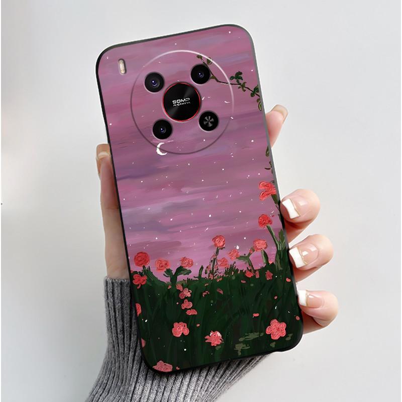 Милый Мультяшный Чехол Для ZTE Blade V70 MAX / ZTE Nubia V70 Max Печатный Корпус Защитная Крышка Мягкий Силикон Черный Корпус