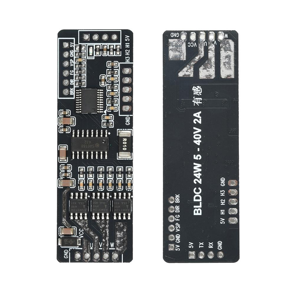 DC 7-40V 4A BLDC Low-Power Hall-Effect Sensor Three-Phase Brushless DC Motor Driver Board Speed Controller Driver Module