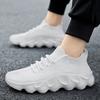 Summer Coconut Shoes Men Breathable Flying Woven Sneakers Casual Travel Shoes 48 Large Size Lace-up Sock Shoes Fashion