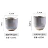 Japanese Tea Cup Coarse Pottery Coffee Cup Terracotta Matcha Water Cup Stackable Ceramic Cup Tea Cup